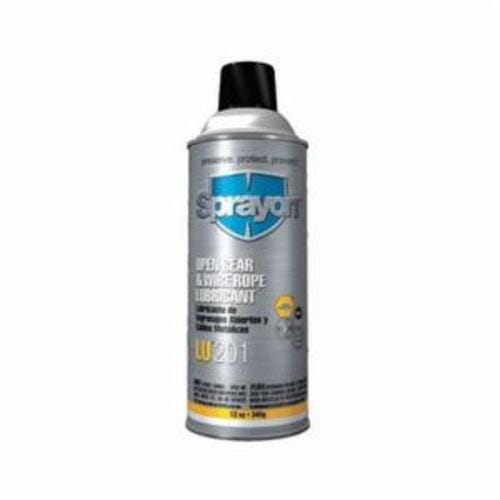 Sprayon® S00201000 LU™201 Extreme Pressure Open Gear and Wire Rope Lubricant, 16 oz Aerosol Can, Liquid/Viscous Form, Black, 0.74